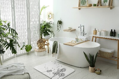 Badezimmer teppich Löwenzahnblumen