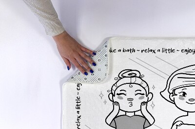 Badezimmer teppich Mädchen