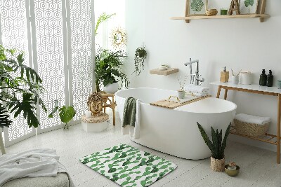 Teppich badezimmer Muster kakti