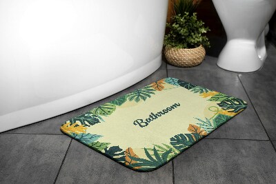 Badematte Tropenblätter