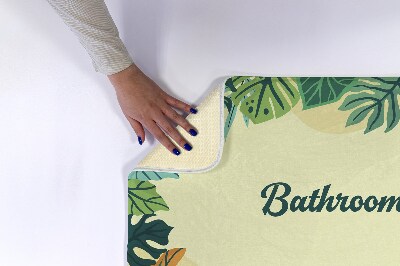 Badematte Tropenblätter