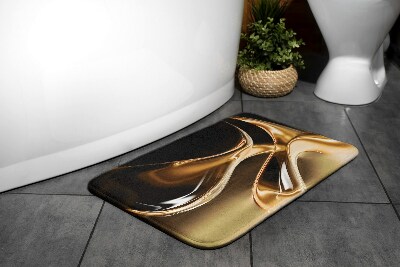 Badezimmer teppich Gold Abstraktion