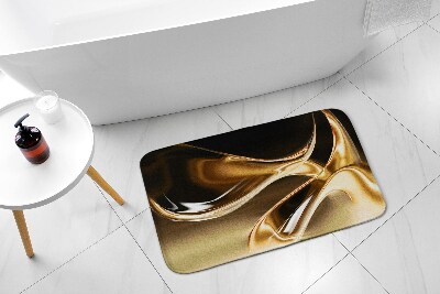Badezimmer teppich Gold Abstraktion