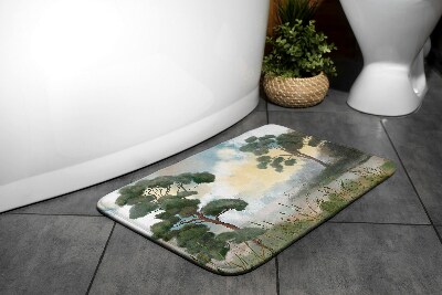 Badezimmer teppich Flusslandschaft