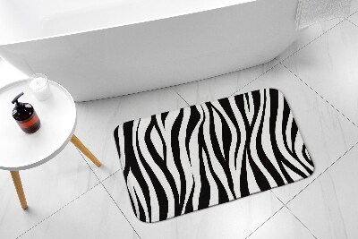 Badezimmer teppich Zebra Streifen