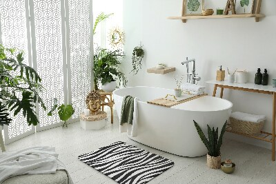 Badezimmer teppich Zebra Streifen