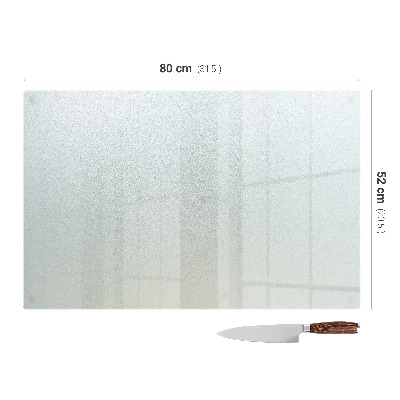 Glas schneidebrett Rechteckig halbtransparent