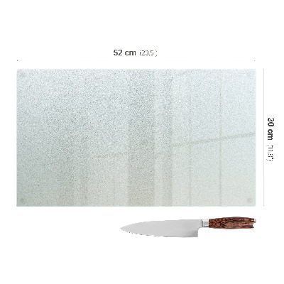 Glas schneidebrett Rechteckig halbtransparent