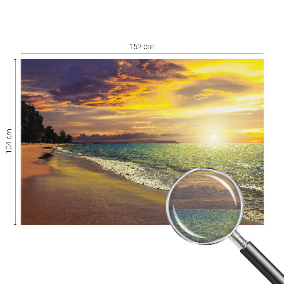 Vlies-Fototapete mit einem Strandmotiv bei Sonnenuntergang