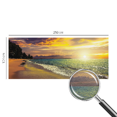 Vlies-Fototapete mit einem Strandmotiv bei Sonnenuntergang