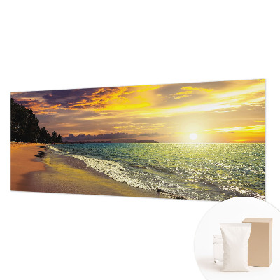 Vlies-Fototapete mit einem Strandmotiv bei Sonnenuntergang