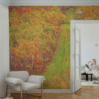 Fototapete fürs Kinderzimmer mit herbstlichen Farben