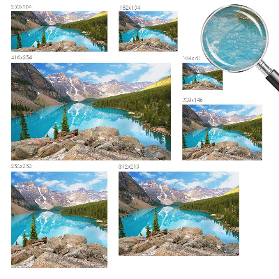 Fototapete aus Vlies mit Motiv eines blauen Sees