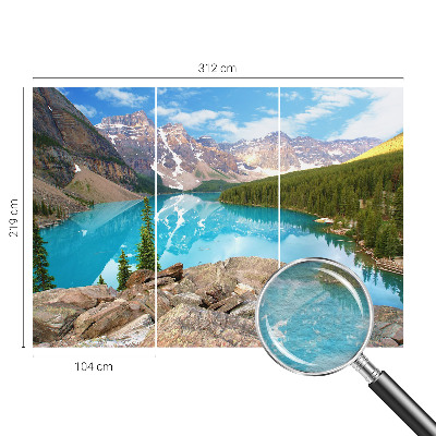 Fototapete aus Vlies mit Motiv eines blauen Sees