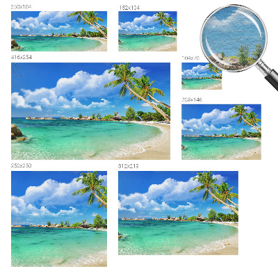 Wand-Fototapete mit tropischem Paradiesmotiv
