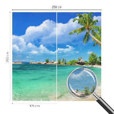 Wand-Fototapete mit tropischem Paradiesmotiv