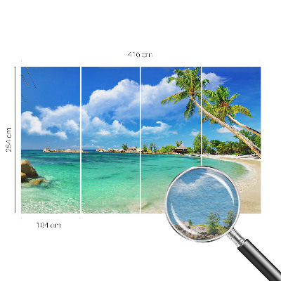 Wand-Fototapete mit tropischem Paradiesmotiv