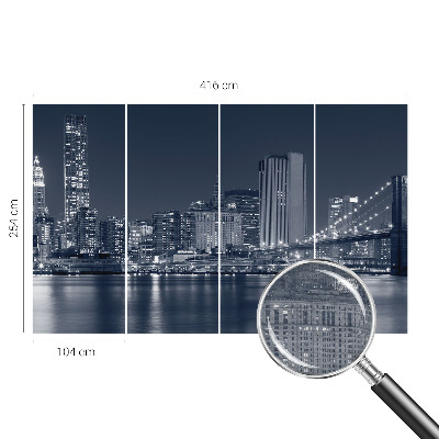 Fototapete nach Maß Nachtstadt