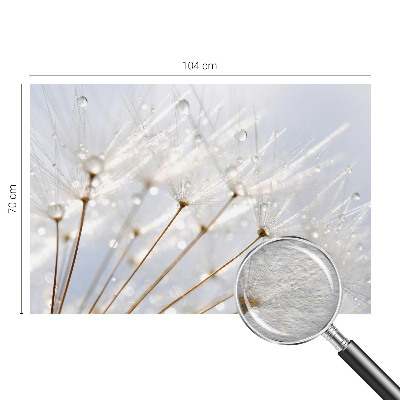 Dekorative Wand-Fototapete mit rosafarbenem Löwenzahn-Motiv