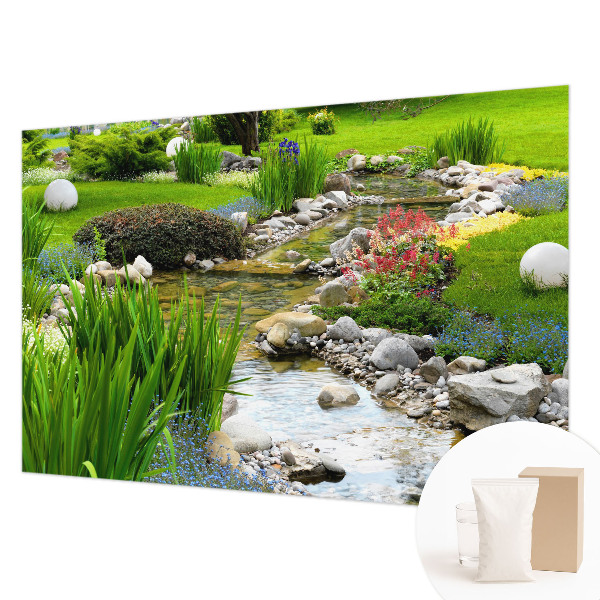 Vlies-Fototapete mit einem idyllischen Gartenmotiv