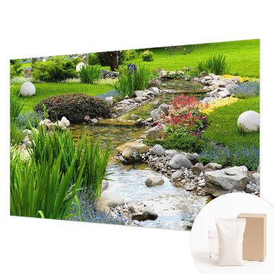 Vlies-Fototapete mit einem idyllischen Gartenmotiv