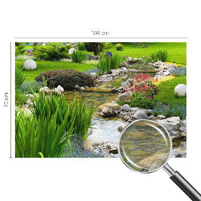 Vlies-Fototapete mit einem idyllischen Gartenmotiv