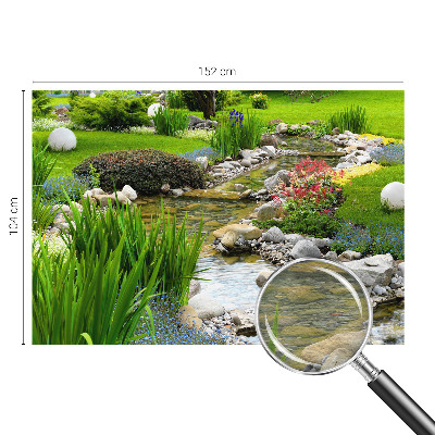 Vlies-Fototapete mit einem idyllischen Gartenmotiv