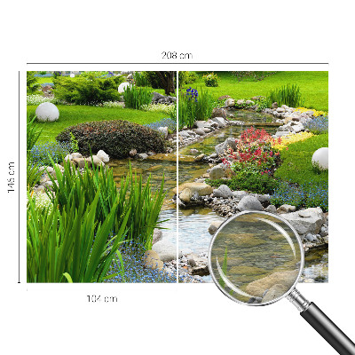 Vlies-Fototapete mit einem idyllischen Gartenmotiv