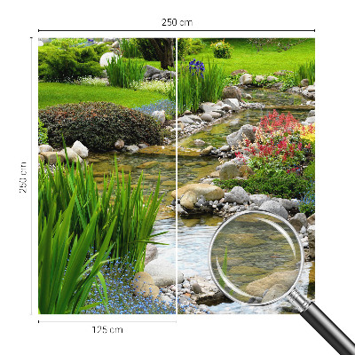 Vlies-Fototapete mit einem idyllischen Gartenmotiv