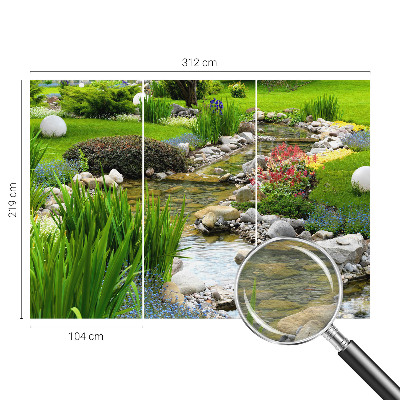 Vlies-Fototapete mit einem idyllischen Gartenmotiv