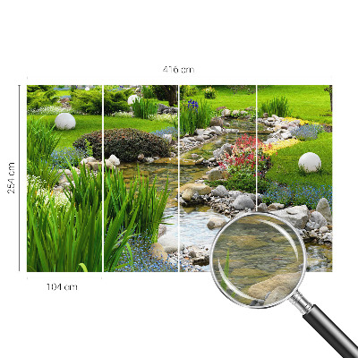 Vlies-Fototapete mit einem idyllischen Gartenmotiv