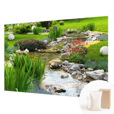 Vlies-Fototapete mit einem idyllischen Gartenmotiv