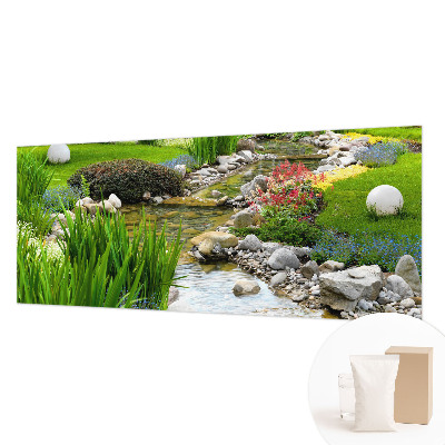 Vlies-Fototapete mit einem idyllischen Gartenmotiv