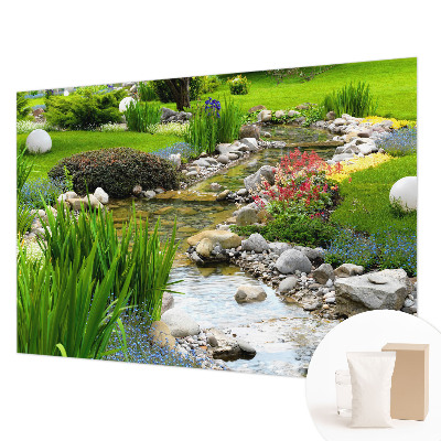 Vlies-Fototapete mit einem idyllischen Gartenmotiv