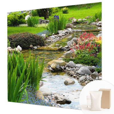 Vlies-Fototapete mit einem idyllischen Gartenmotiv