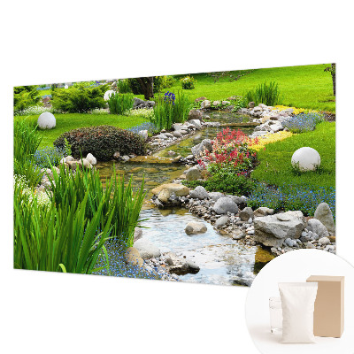 Vlies-Fototapete mit einem idyllischen Gartenmotiv