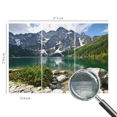 Fototapete fürs Wohnzimmer Bergsee
