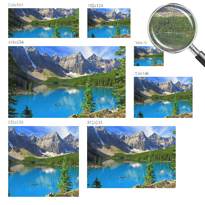 Vlies-Fototapete nach Maß mit Motiv eines Bergsees
