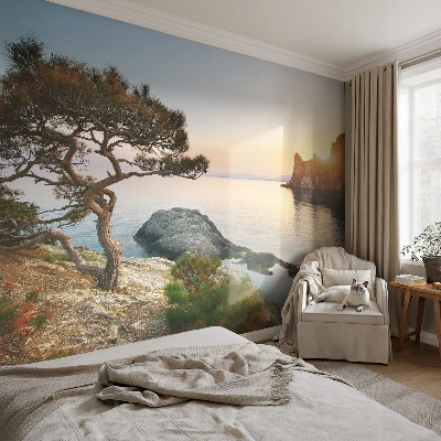 Vlies-Fototapete fürs Wohnzimmer mit einem Motiv friedlicher Natur