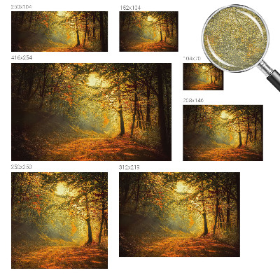 Bedruckte Vlies-Fototapete mit einer Herbstlandschaft