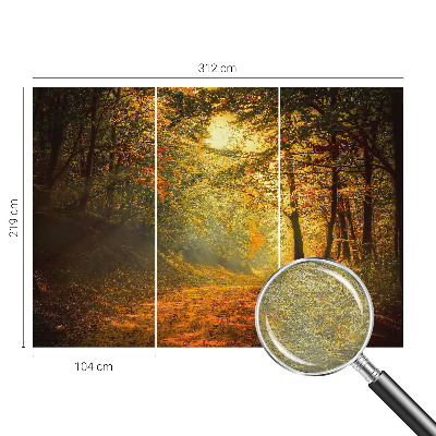 Bedruckte Vlies-Fototapete mit einer Herbstlandschaft