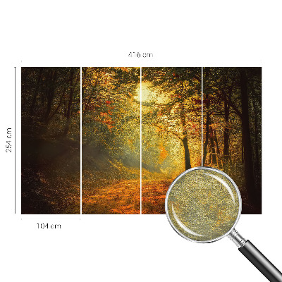 Bedruckte Vlies-Fototapete mit einer Herbstlandschaft
