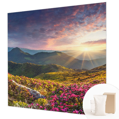 Vliestapete fürs Wohnzimmer mit Bergpanorama