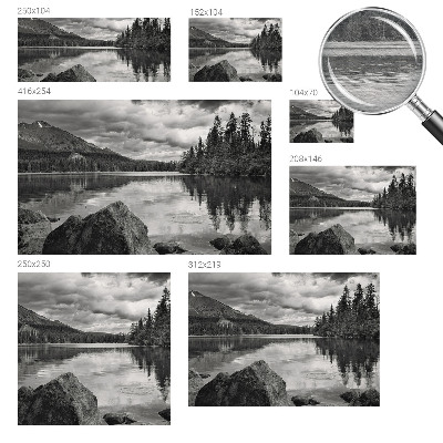 Wand-Fototapete mit Bergpanorama