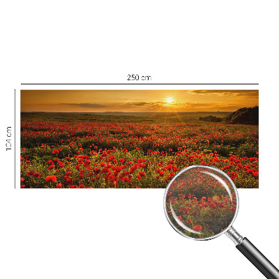 Fototapete nach Maß Mohnfeld