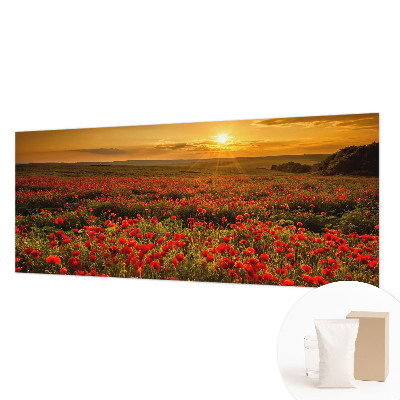 Fototapete nach Maß Mohnfeld