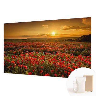 Fototapete nach Maß Mohnfeld