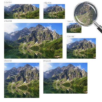 Fototapete mit malerischem Bergmotiv