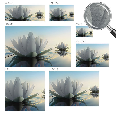 Vlies-Fototapete mit Motiv Seerosen