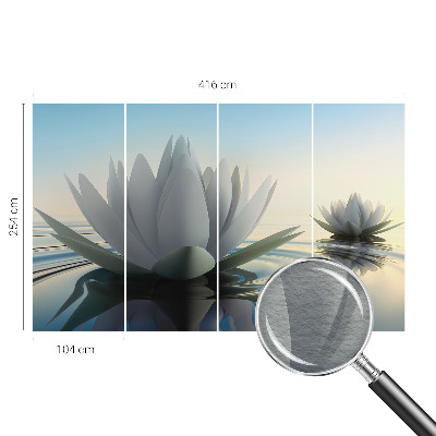 Vlies-Fototapete mit Motiv Seerosen